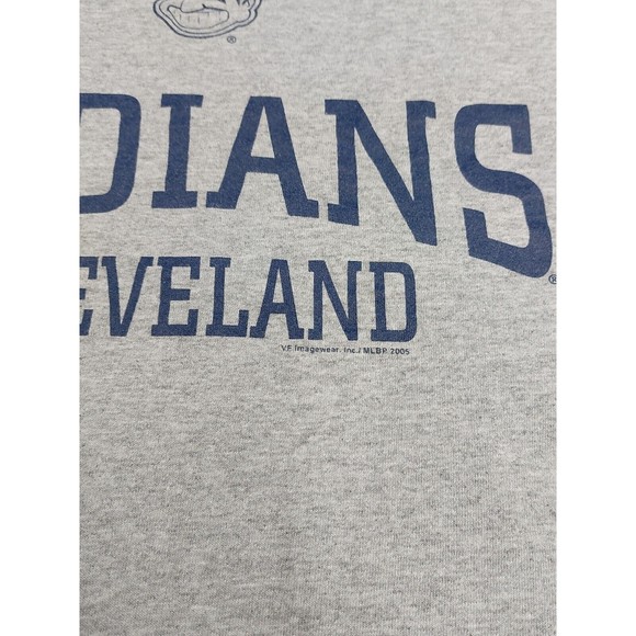 Vtg Y2K Cleveland Indians Gray T-Shirt  Lee Sport Chief Wahoo Men's Size XL - Picture 3 of 7